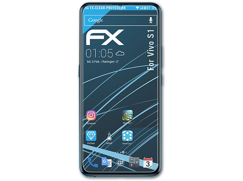 Angebot besitzen ATFOLIX 3x FX-Clear Displayschutz(für Vivo S1)