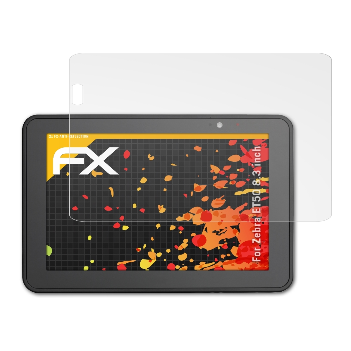 ATFOLIX 2x ET50 Displayschutz(für (8.3 Zebra inch)) FX-Antireflex