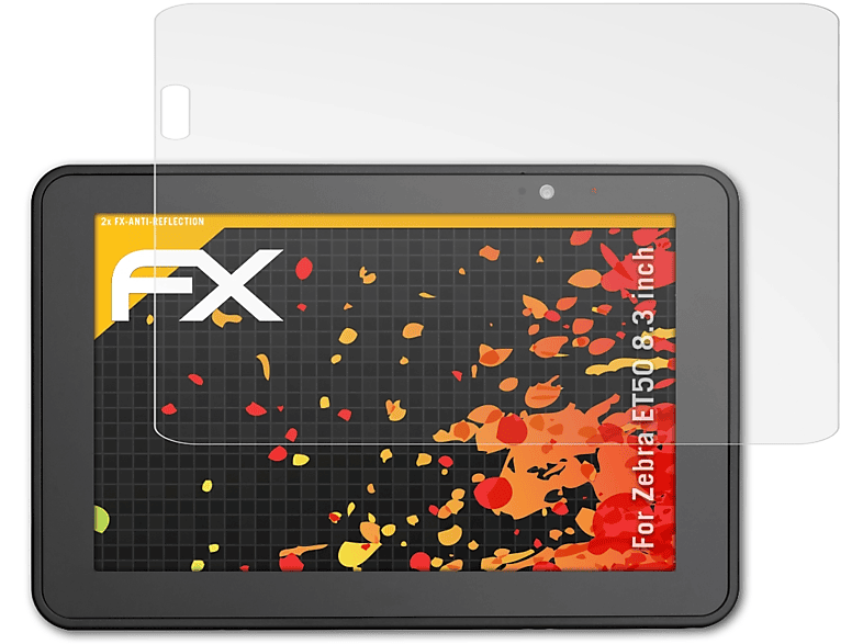 ATFOLIX 2x FX-Antireflex Displayschutz(für Zebra (8.3 ET50 inch))