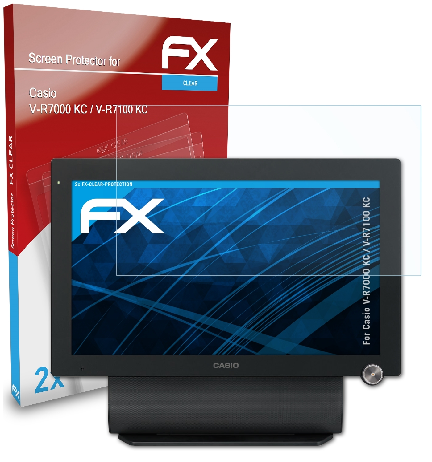 ATFOLIX 2x FX-Clear Casio KC KC) V-R7100 / Displayschutz(für V-R7000