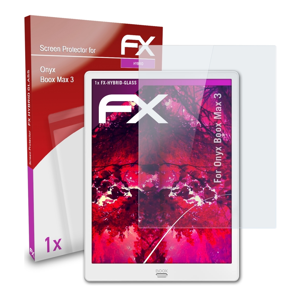 ATFOLIX FX-Hybrid-Glass Schutzglas(für BOOX 3) Max