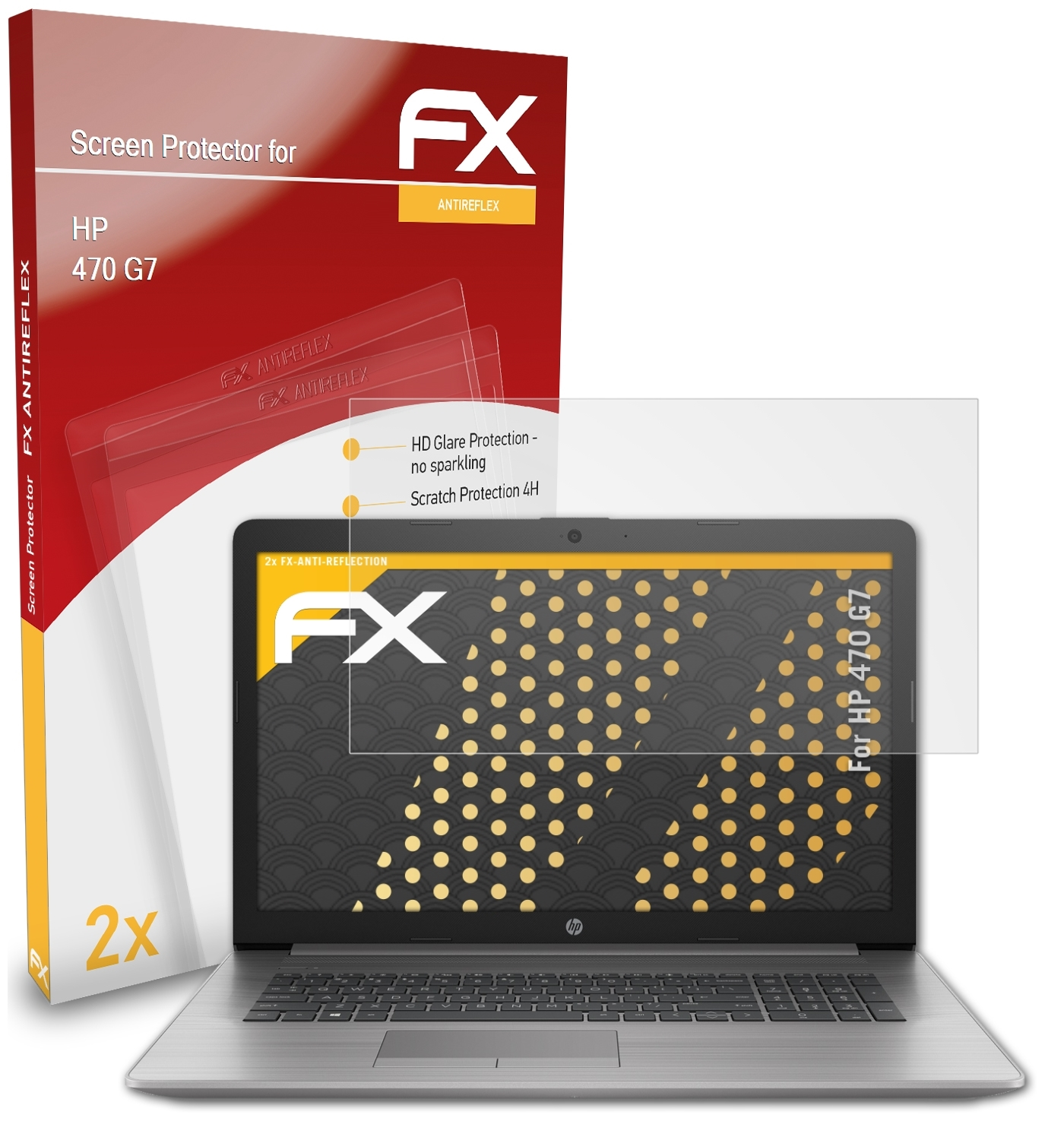HP Displayschutz(für G7) 2x 470 ATFOLIX FX-Antireflex