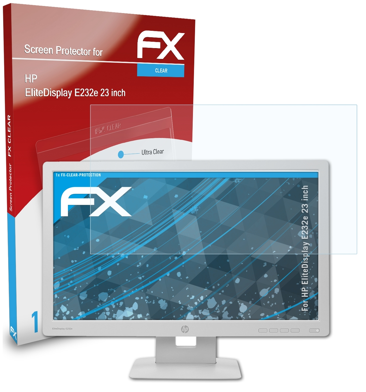 EliteDisplay E232e HP inch)) FX-Clear ATFOLIX Displayschutz(für (23