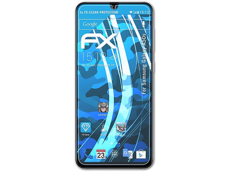 ATFOLIX Displayschutz(für FX-Clear 3x A50s) Samsung Galaxy
