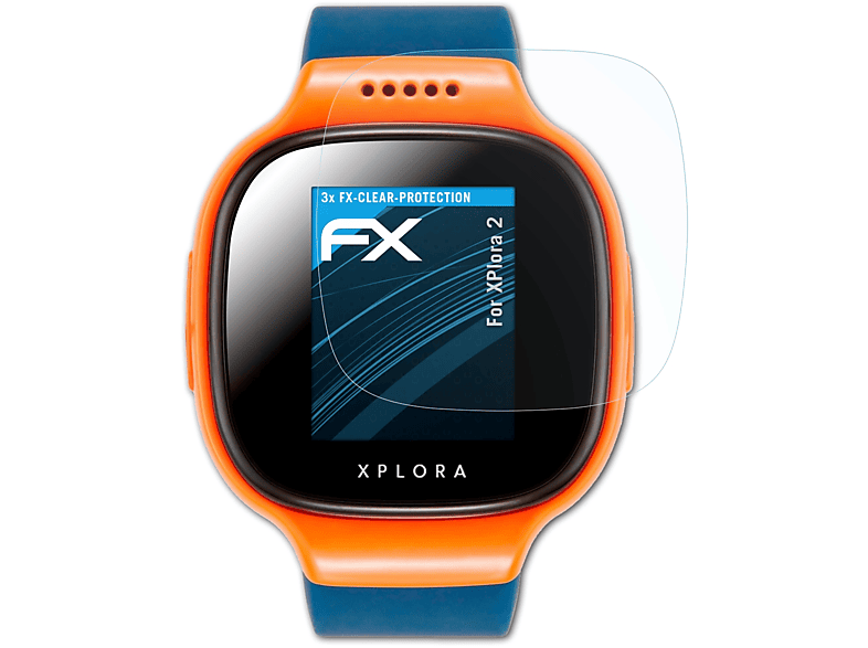 ATFOLIX 3x FX-Clear Displayschutz(für XPlora 2)