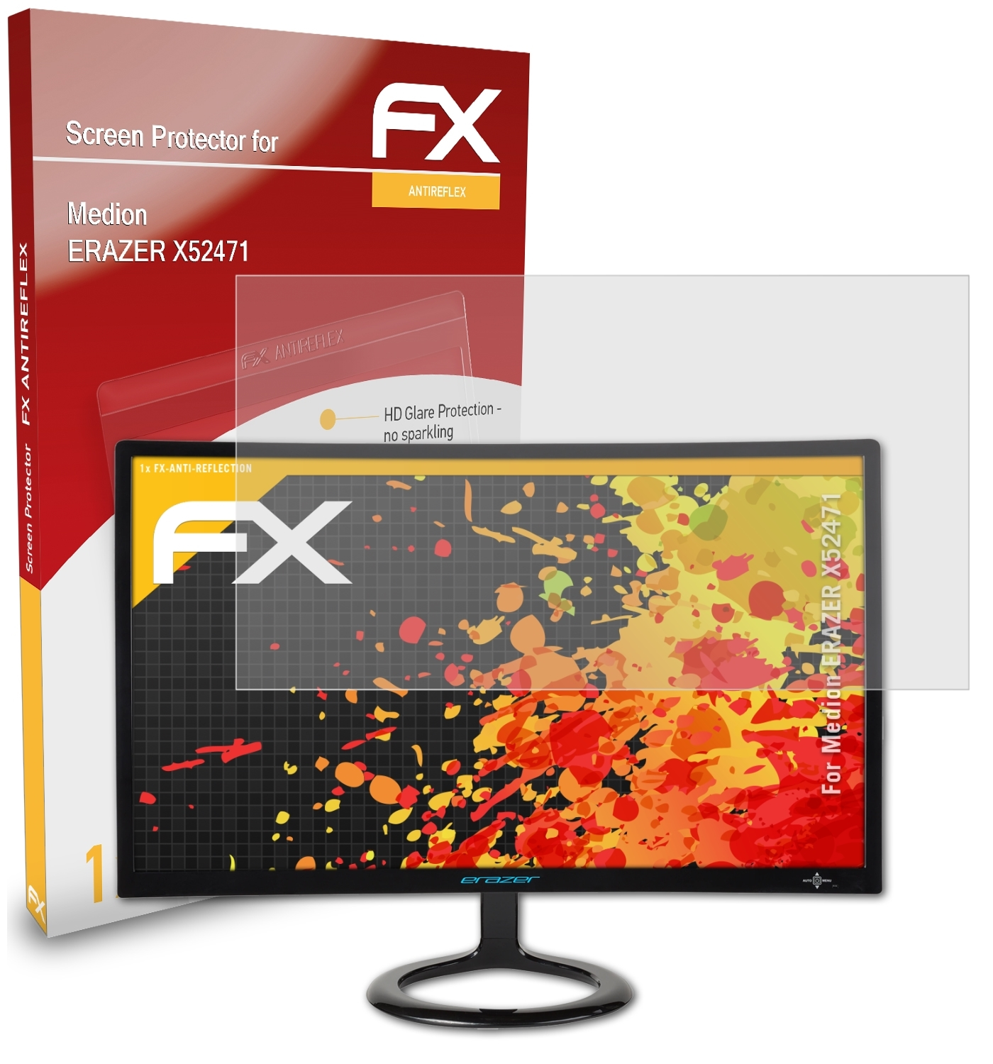 ATFOLIX Medion ERAZER X52471) Displayschutz(für FX-Antireflex