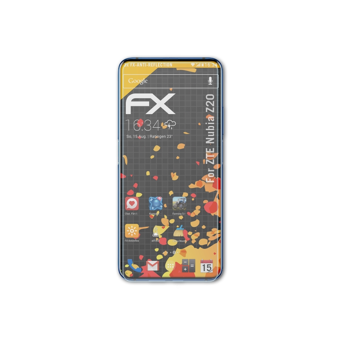 ATFOLIX 3x Nubia ZTE Z20) Displayschutz(für FX-Antireflex