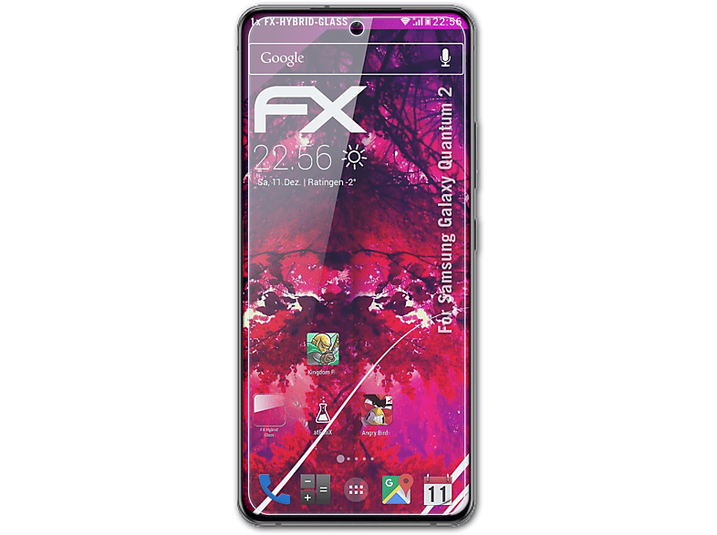ATFOLIX FX-Hybrid-Glass Schutzglas(für Samsung Galaxy Quantum 2)