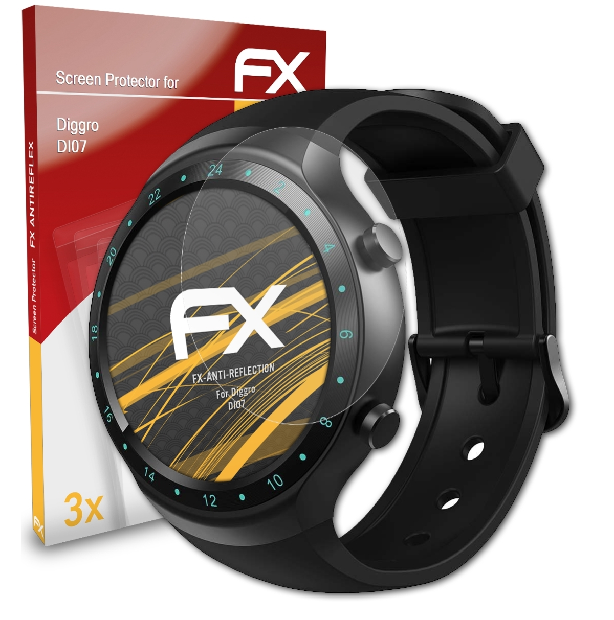 ATFOLIX 3x FX-Antireflex Displayschutz(für Diggro DI07)