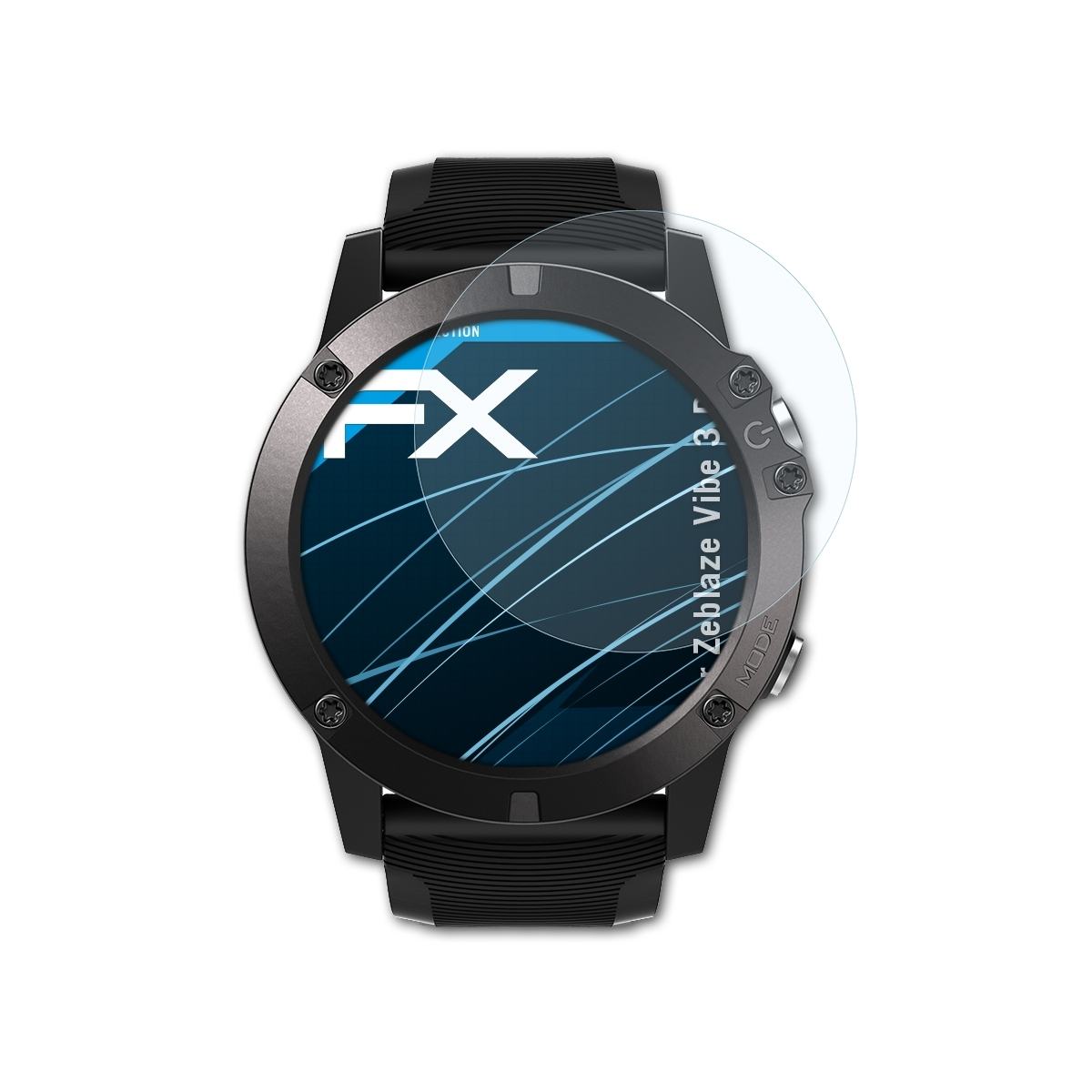 ATFOLIX 3x FX-Clear Displayschutz(für Zeblaze Pro) Vibe 3