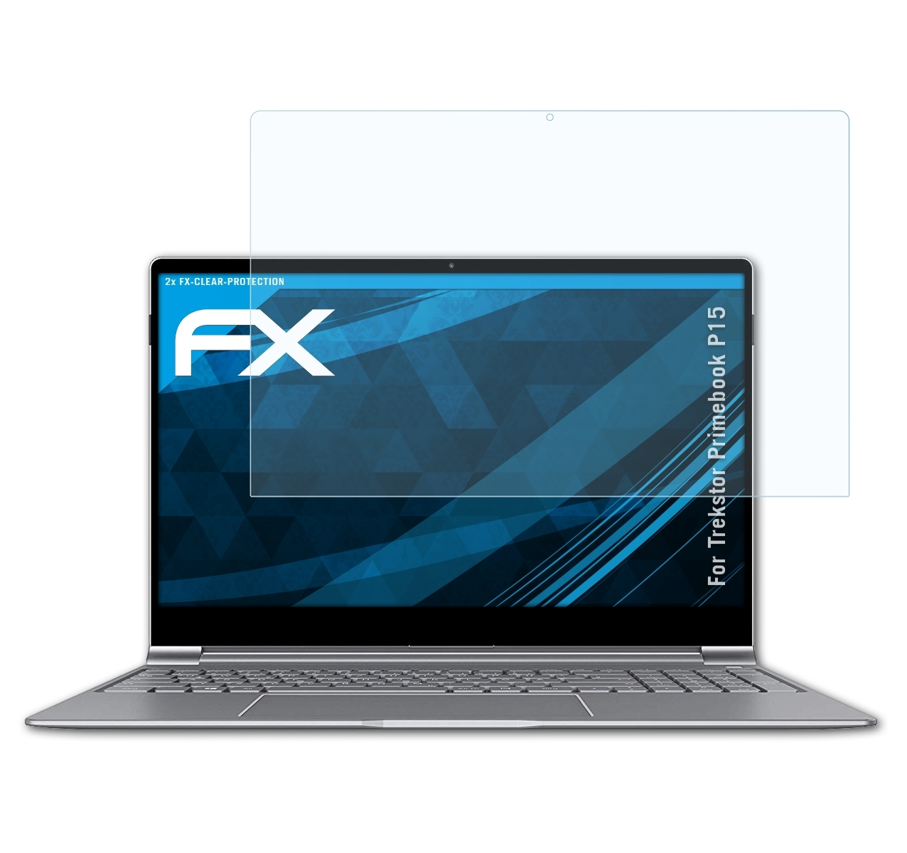Displayschutz(für P15) 2x ATFOLIX Trekstor FX-Clear Primebook
