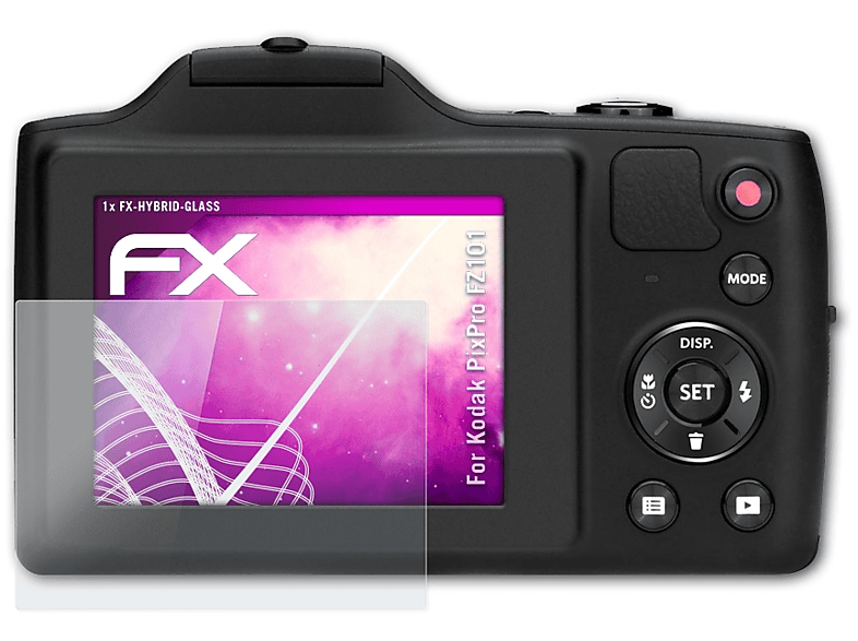 FZ101) ATFOLIX Kodak PixPro FX-Hybrid-Glass Schutzglas(für