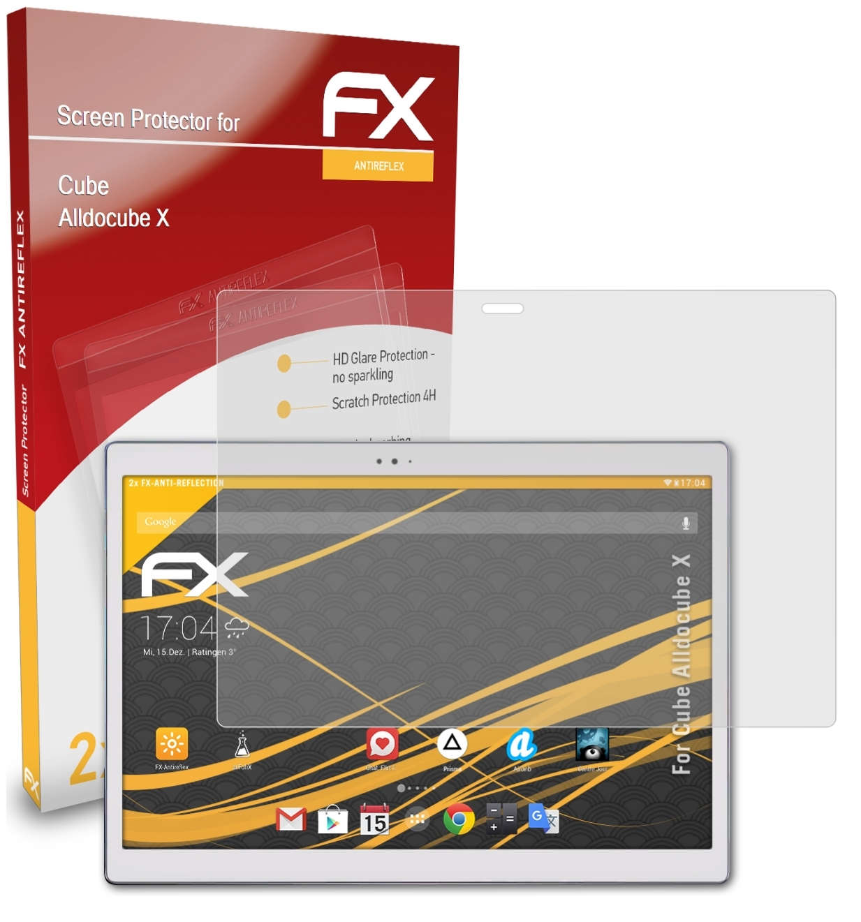 ATFOLIX 2x FX-Antireflex Alldocube X) Cube Displayschutz(für