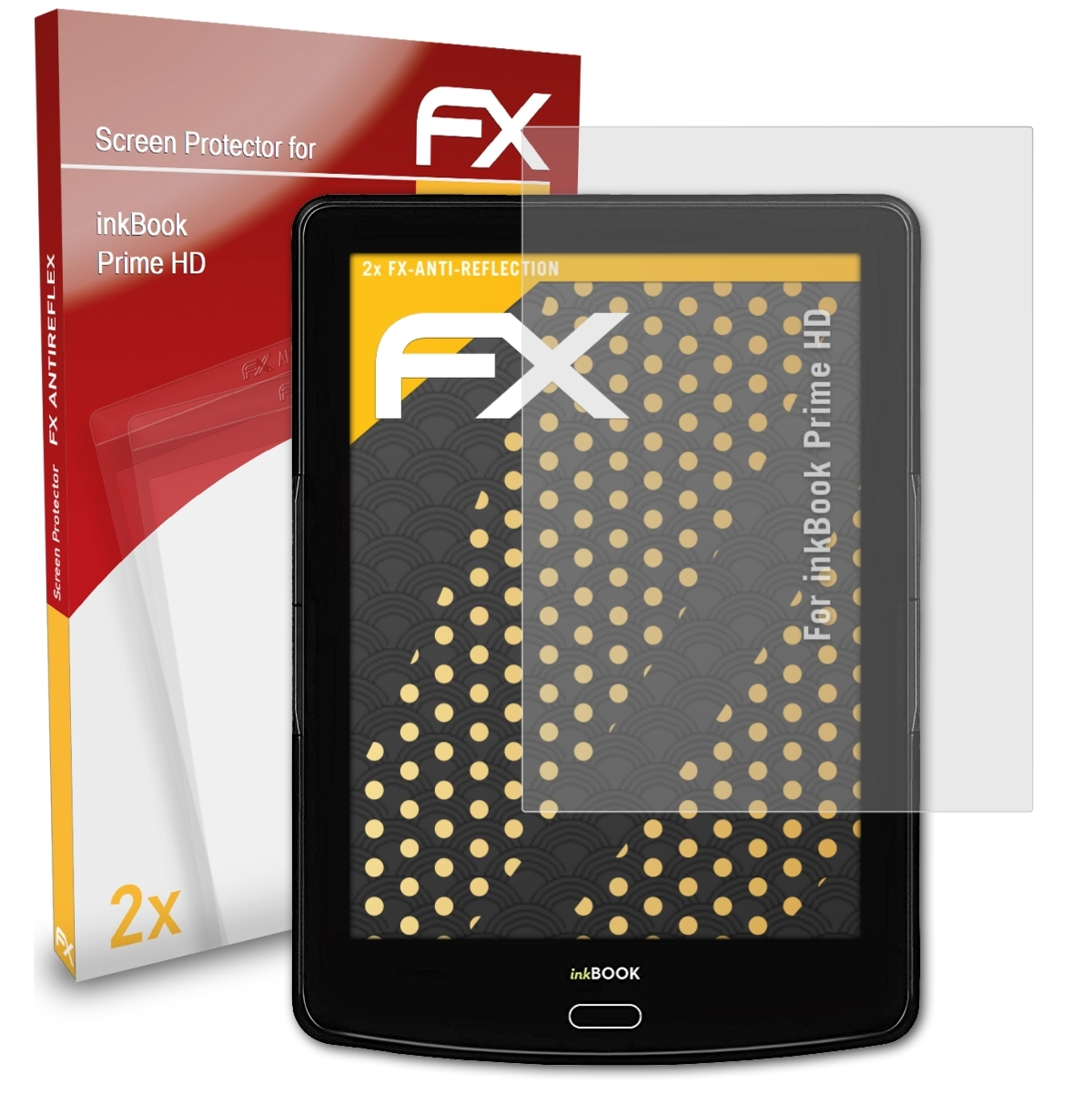 inkBook FX-Antireflex 2x Displayschutz(für Prime HD) ATFOLIX