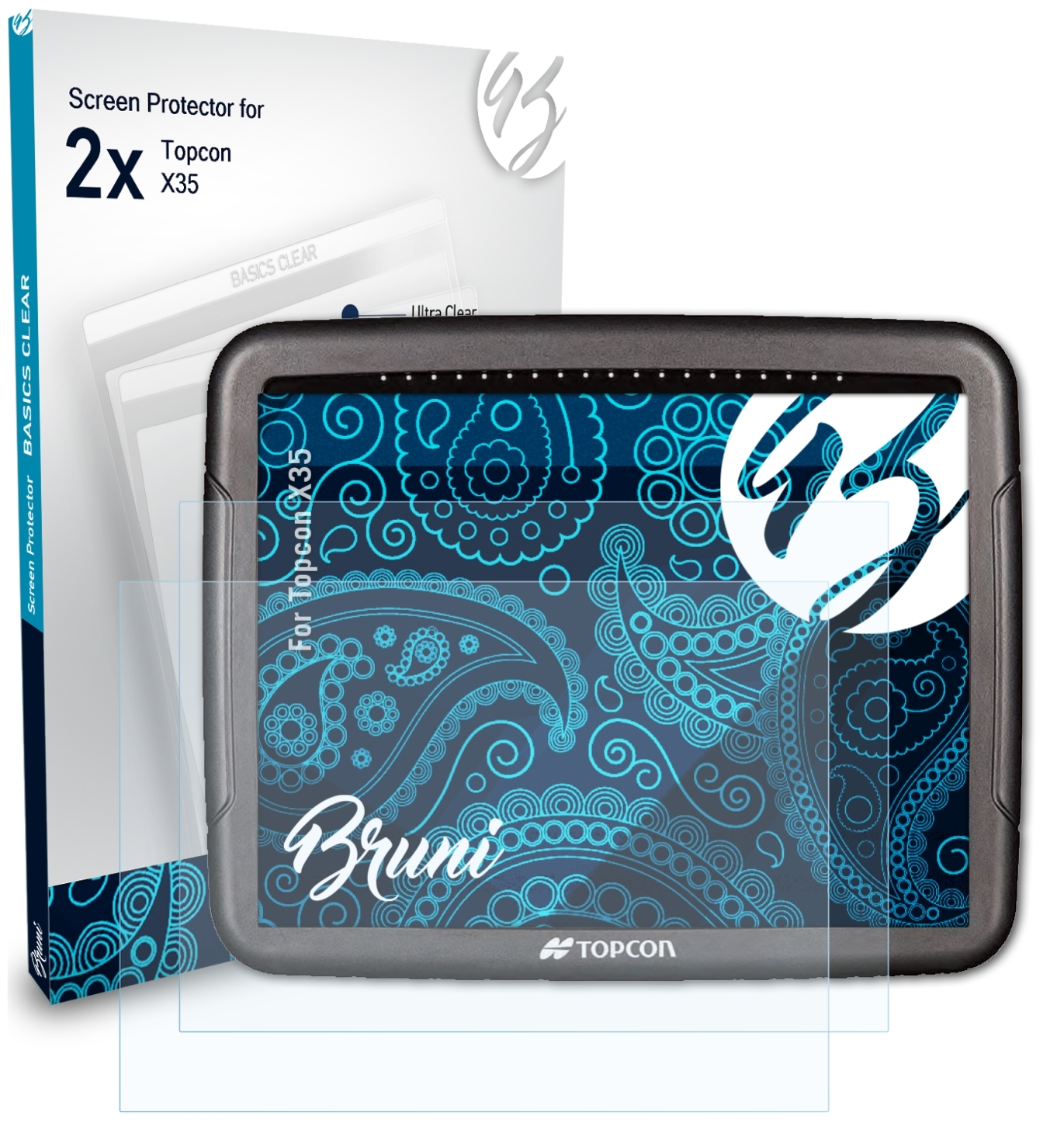 BRUNI Basics-Clear X35) Schutzfolie(für Topcon 2x