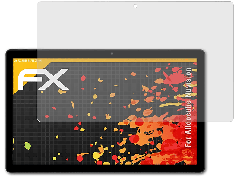 ATFOLIX 2x FX-Antireflex Alldocube Displayschutz(für Nuvision)