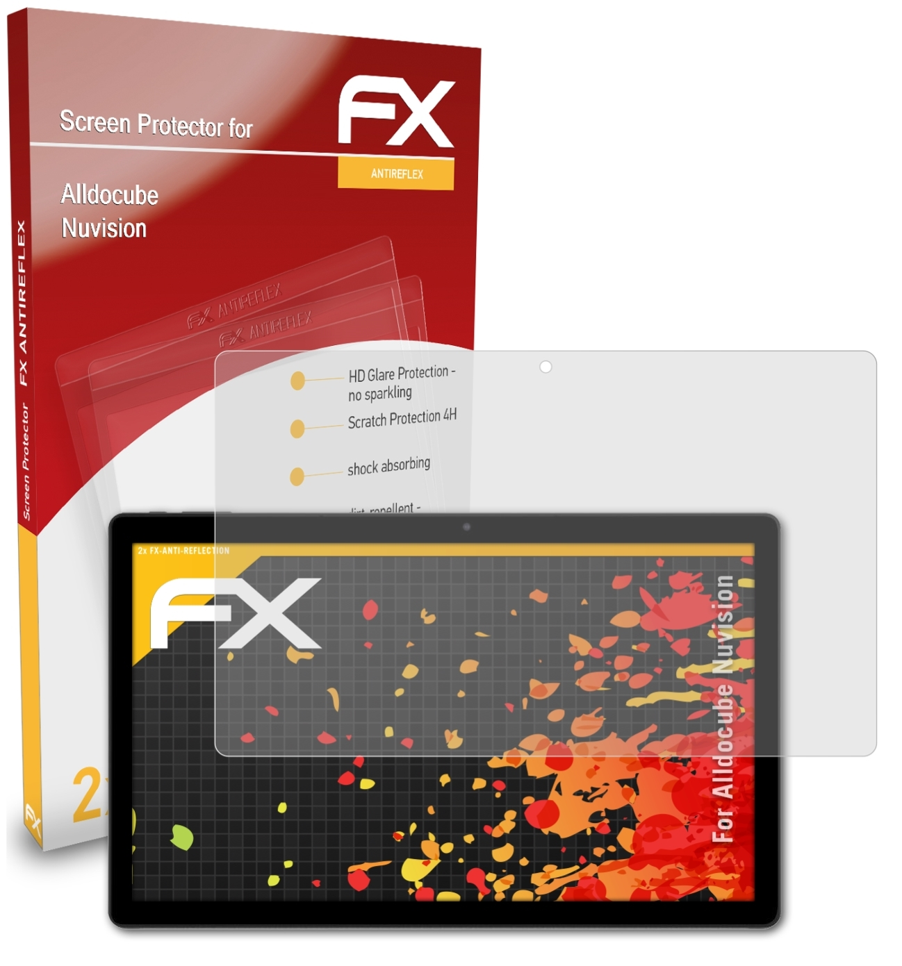 ATFOLIX 2x FX-Antireflex Alldocube Displayschutz(für Nuvision)