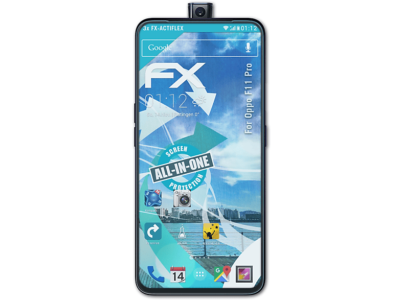 Pro) 3x F11 FX-ActiFleX Displayschutz(für ATFOLIX Oppo