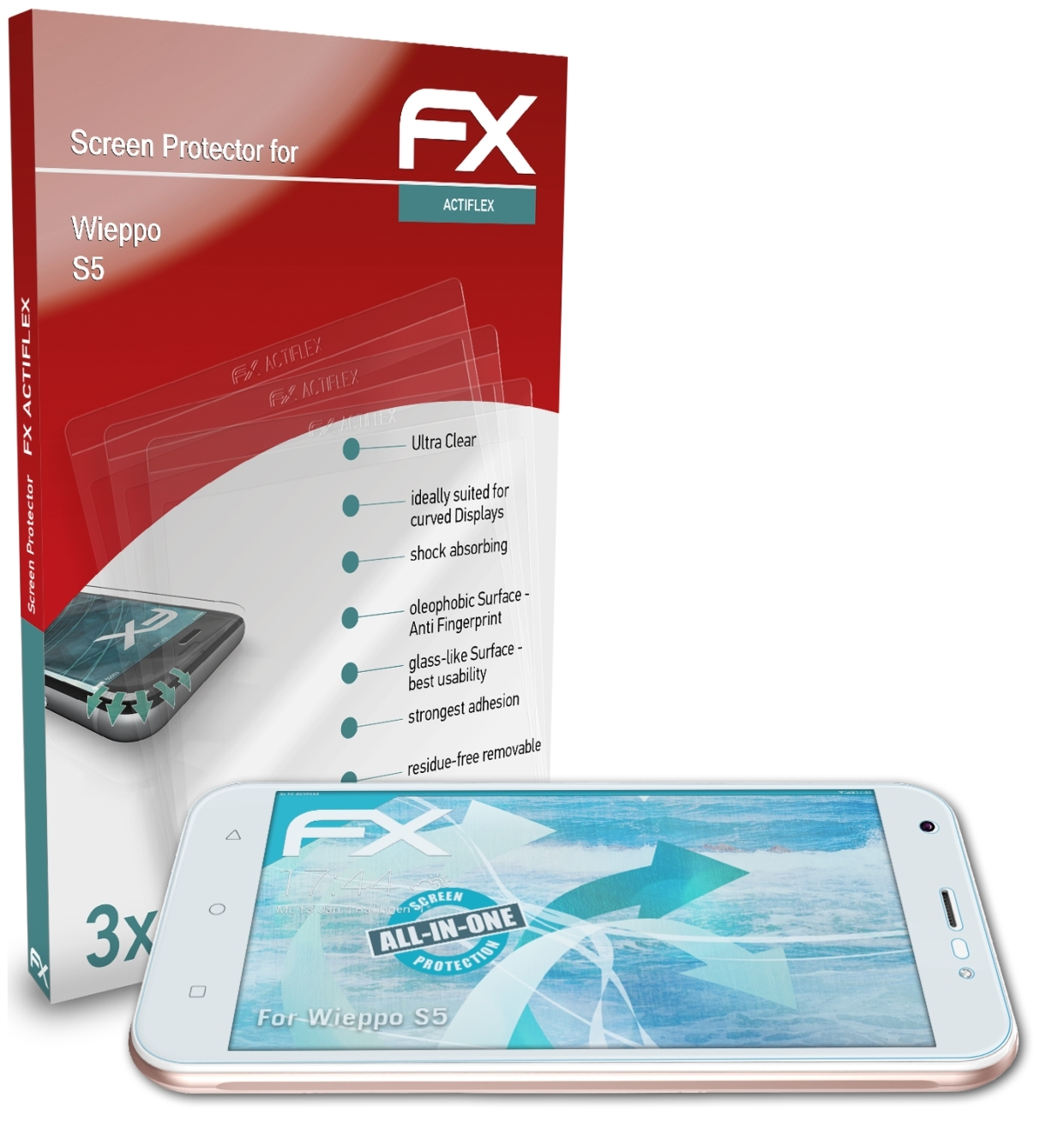ATFOLIX 3x Wieppo FX-ActiFleX S5) Displayschutz(für