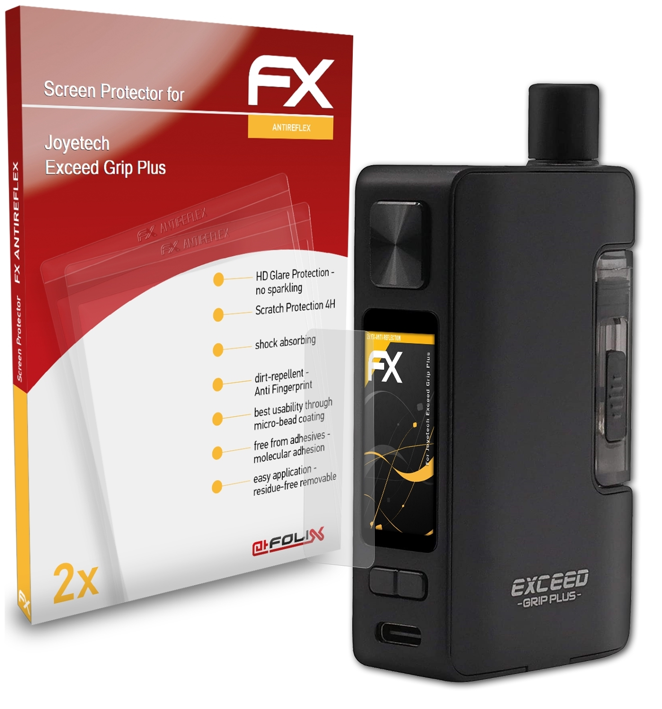 FX-Antireflex Plus) Joyetech Displayschutz(für Grip Exceed 2x ATFOLIX