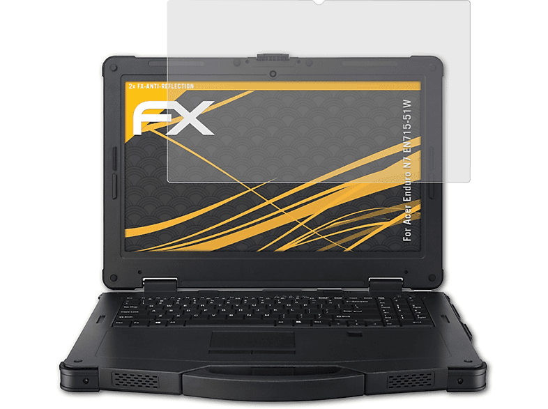 ATFOLIX 2x FX-Antireflex Displayschutz(für Acer Enduro N7 (EN715-51W)) | Pflege & Schutz