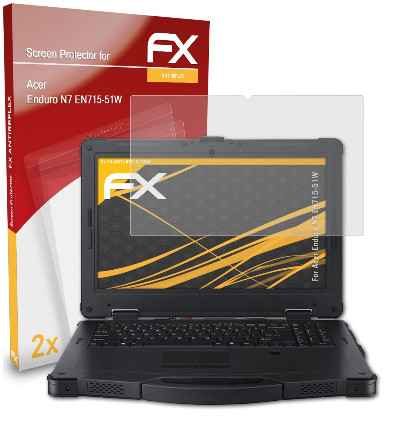 ATFOLIX 2x Enduro FX-Antireflex (EN715-51W)) Acer Displayschutz(für N7