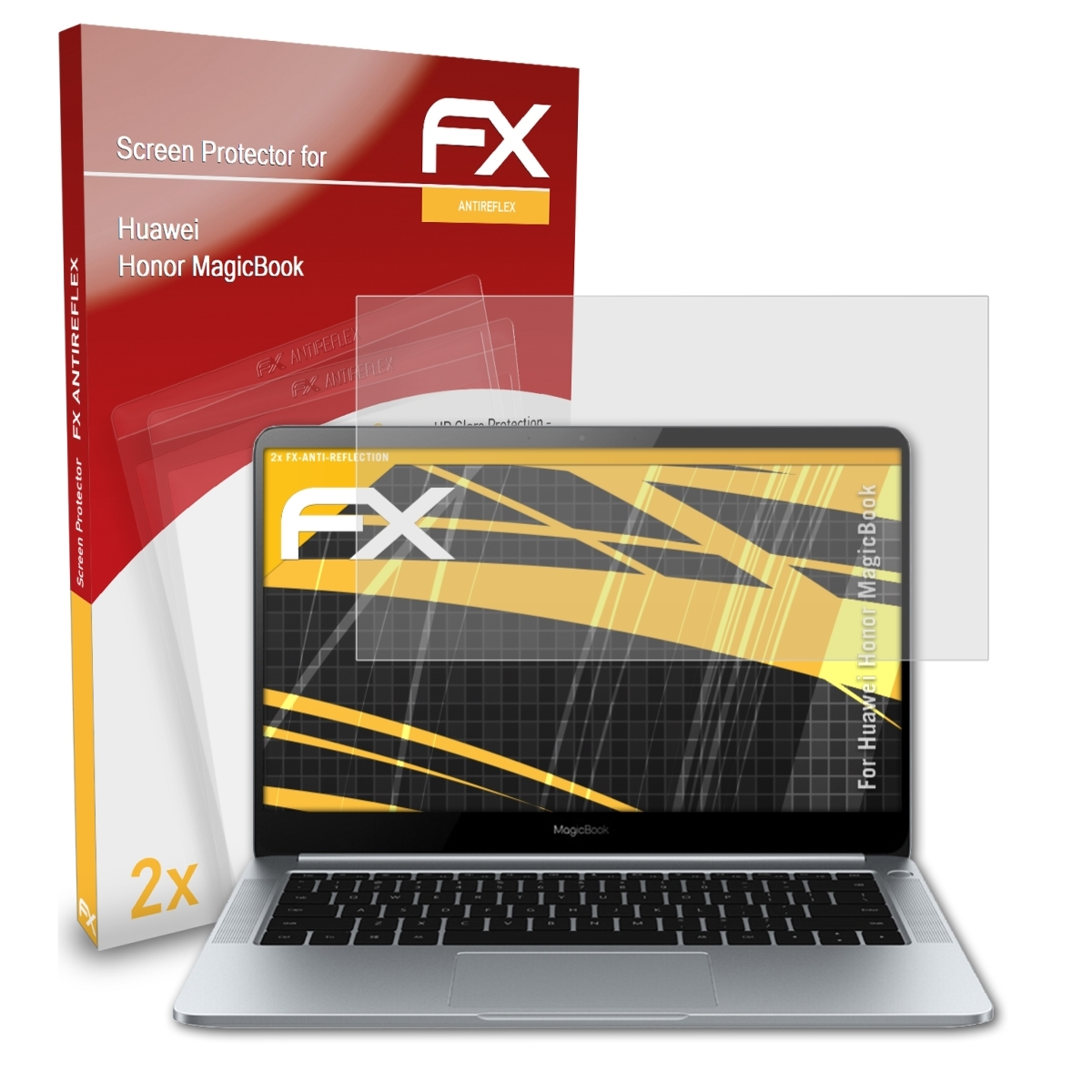 ATFOLIX 2x FX-Antireflex MagicBook) Honor Huawei Displayschutz(für