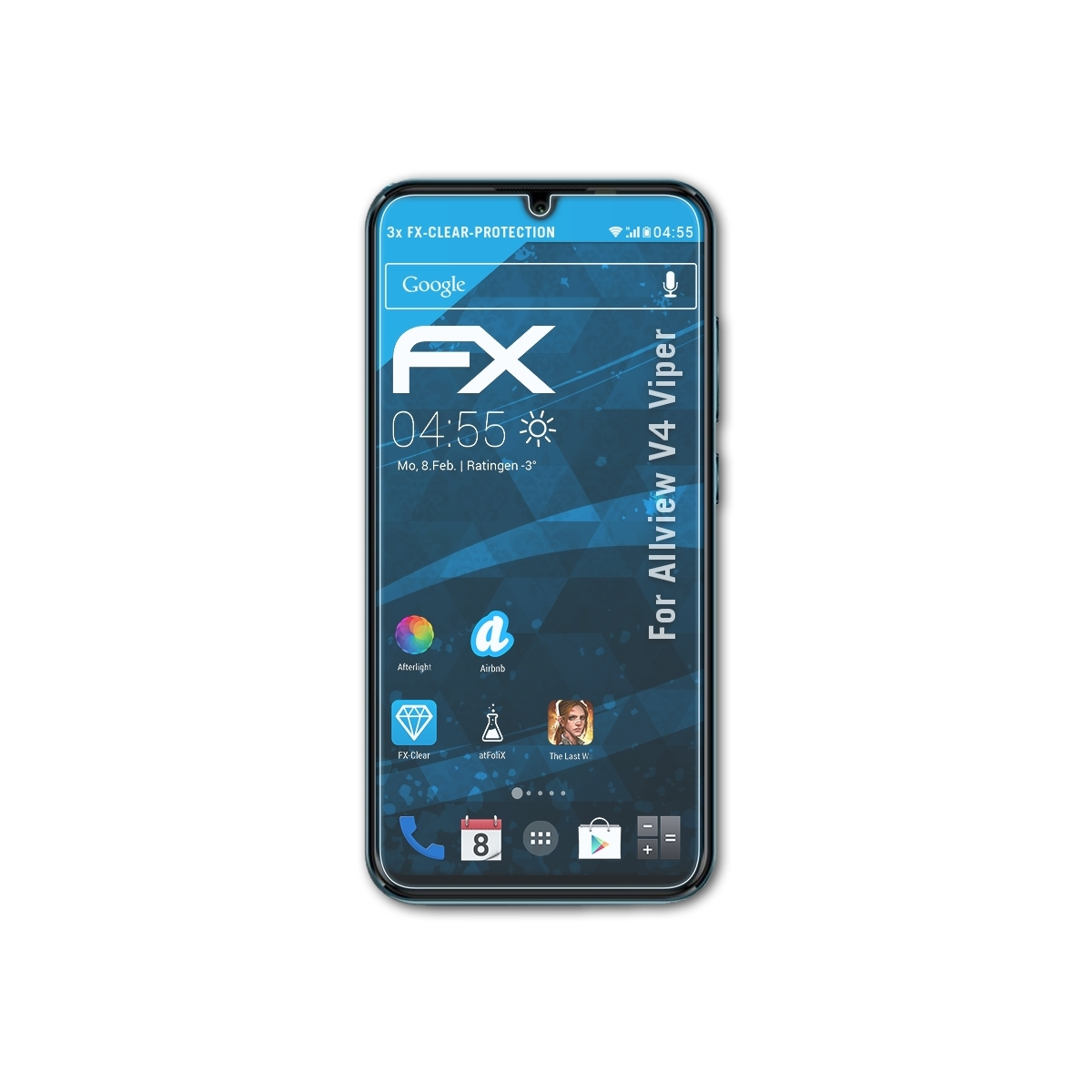 ATFOLIX 3x Allview V4 FX-Clear Viper) Displayschutz(für
