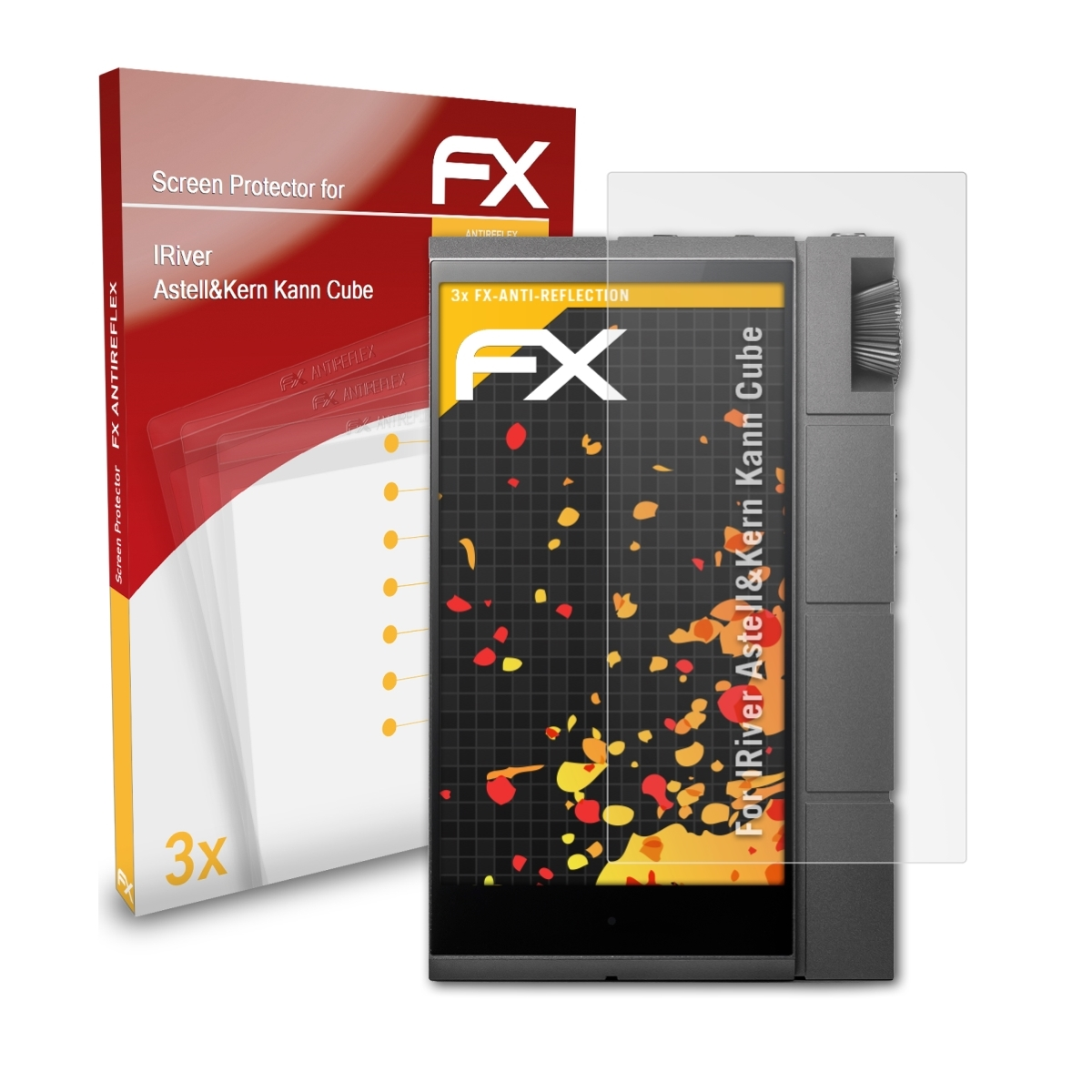 ATFOLIX 3x FX-Antireflex Displayschutz(für IRiver Kann Cube) Astell&Kern