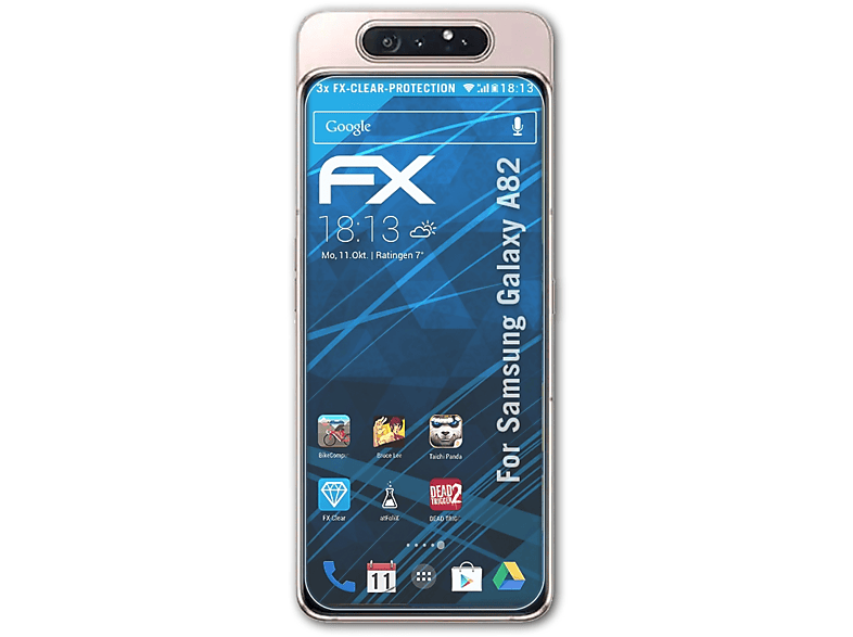 ATFOLIX FX-Clear Displayschutz(für Galaxy 3x Samsung A82)