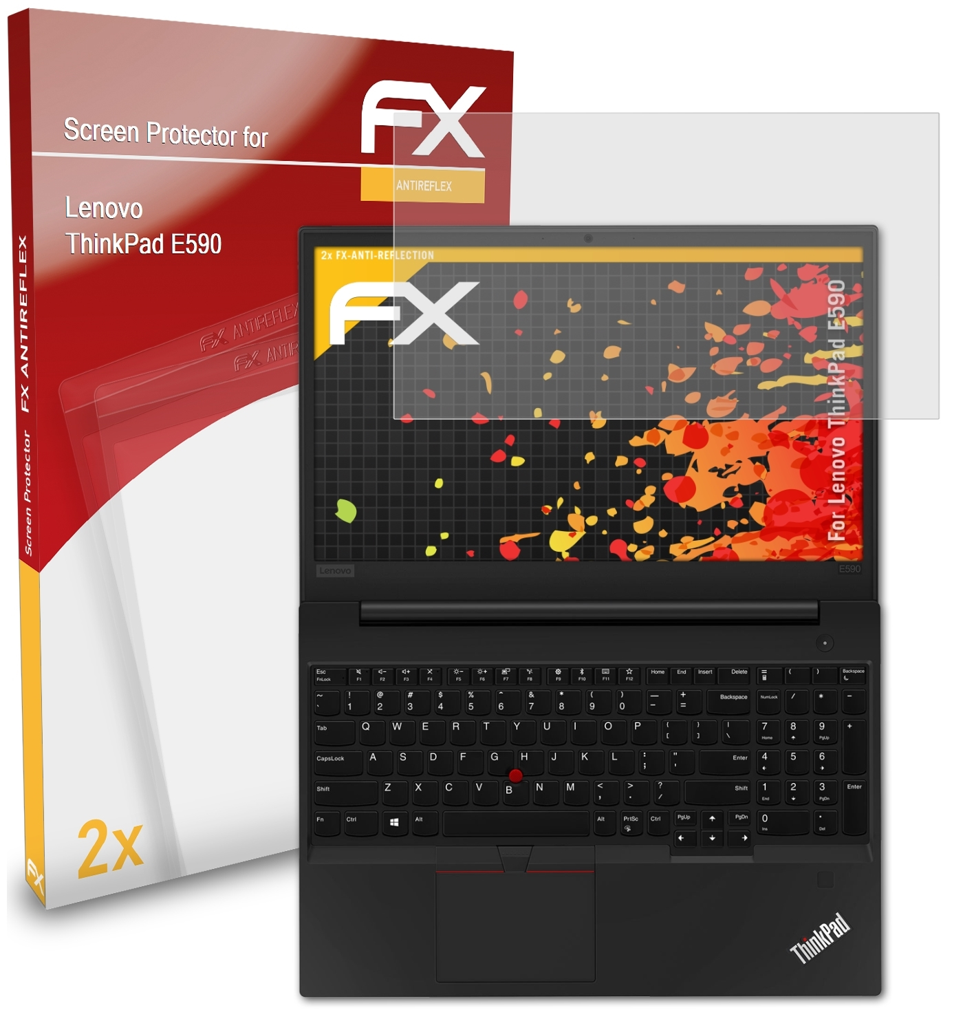 2x Displayschutz(für E590) FX-Antireflex ThinkPad ATFOLIX Lenovo