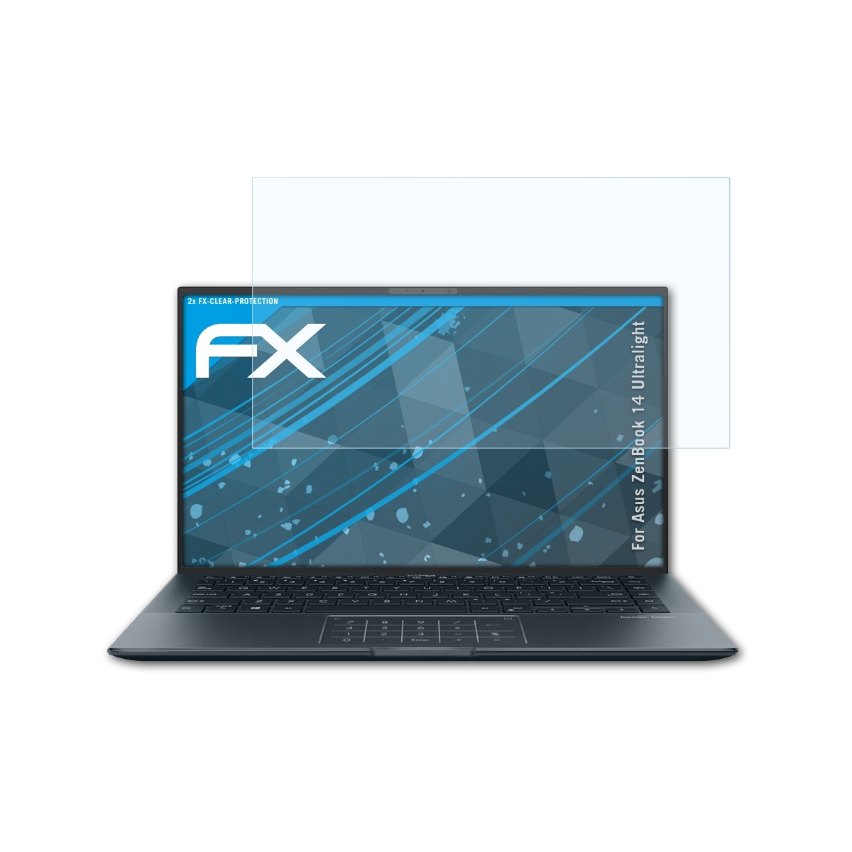ZenBook 14 Displayschutz(für Ultralight) 2x Asus FX-Clear ATFOLIX