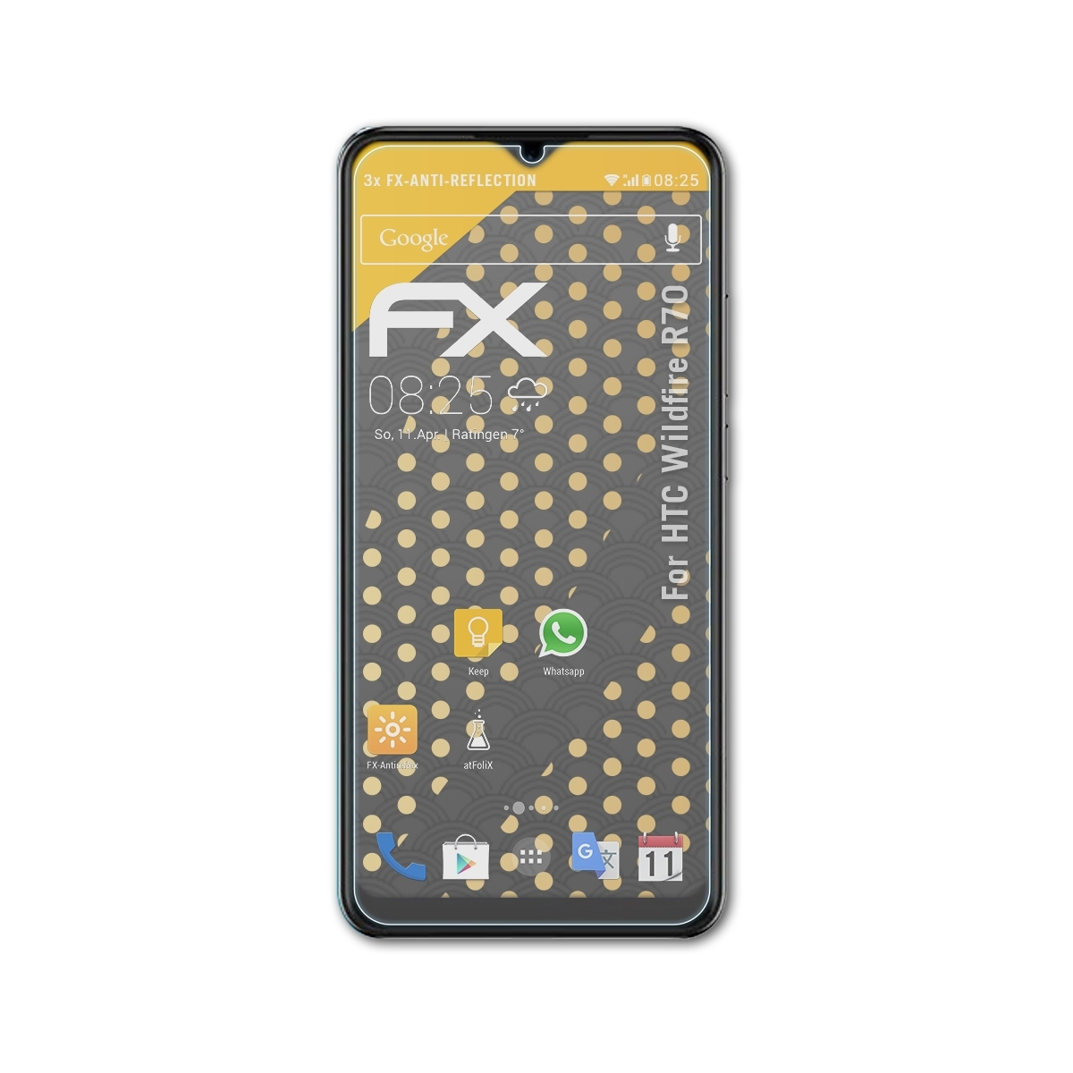 HTC Wildfire ATFOLIX Displayschutz(für 3x FX-Antireflex R70)