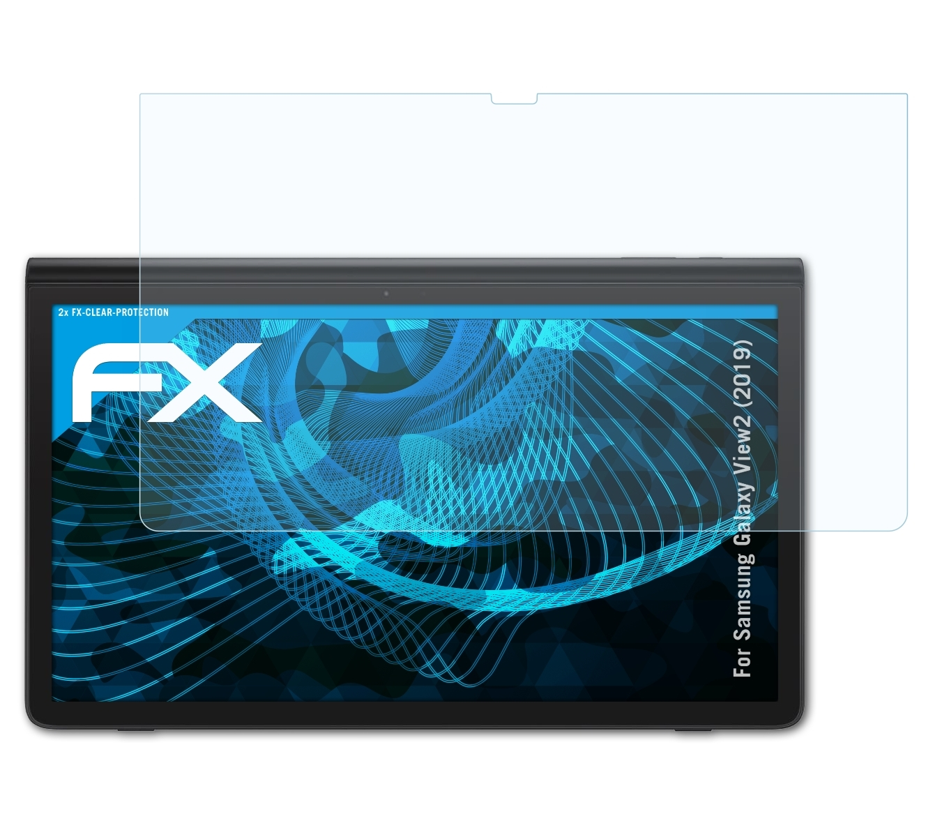 ATFOLIX 2x FX-Clear Displayschutz(für Samsung Galaxy View2 (2019))
