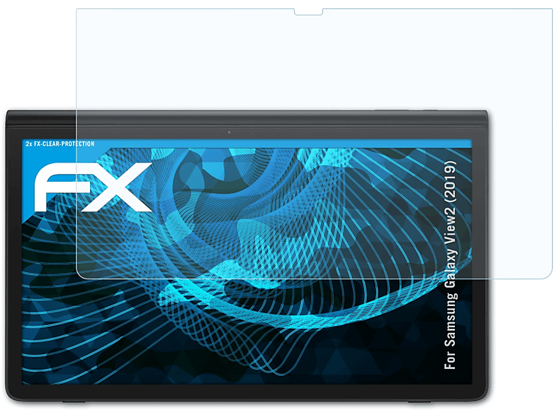 Galaxy ATFOLIX Samsung (2019)) Displayschutz(für View2 FX-Clear 2x