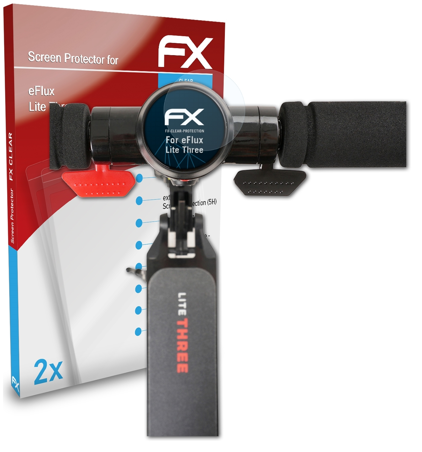 ATFOLIX 2x FX-Clear Lite Displayschutz(für eFlux Three)