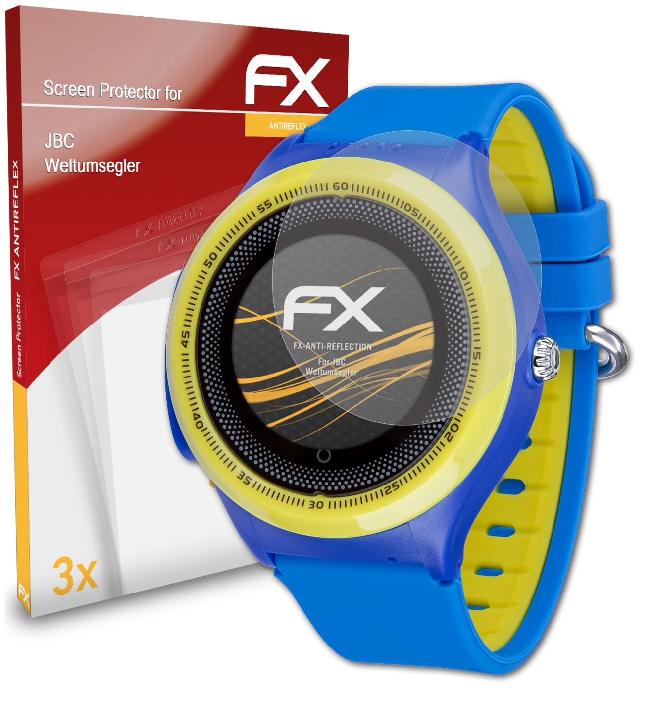 ATFOLIX FX-Antireflex 3x JBC Displayschutz(für Weltumsegler)