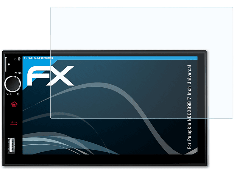 ND0289B Inch Pumpkin FX-Clear ATFOLIX (Universal)) 7 2x Displayschutz(für