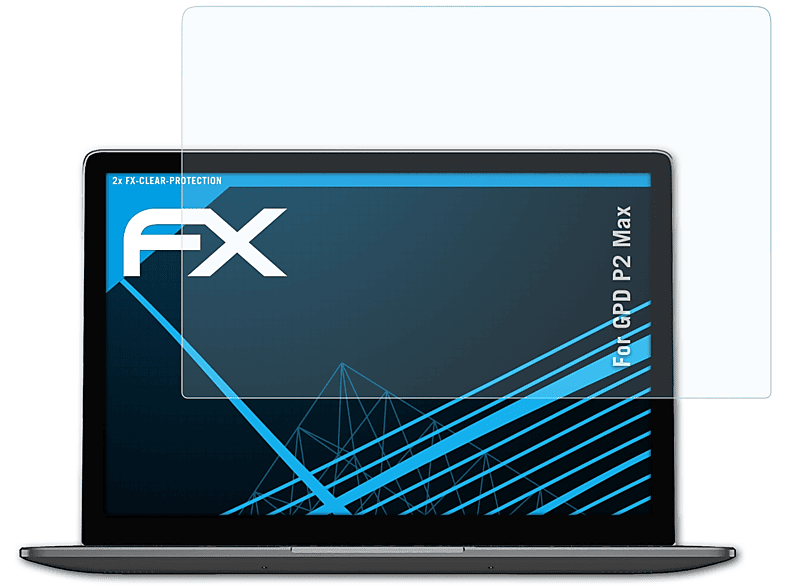 ATFOLIX 2x FX-Clear Displayschutz(für GPD P2 Max)
