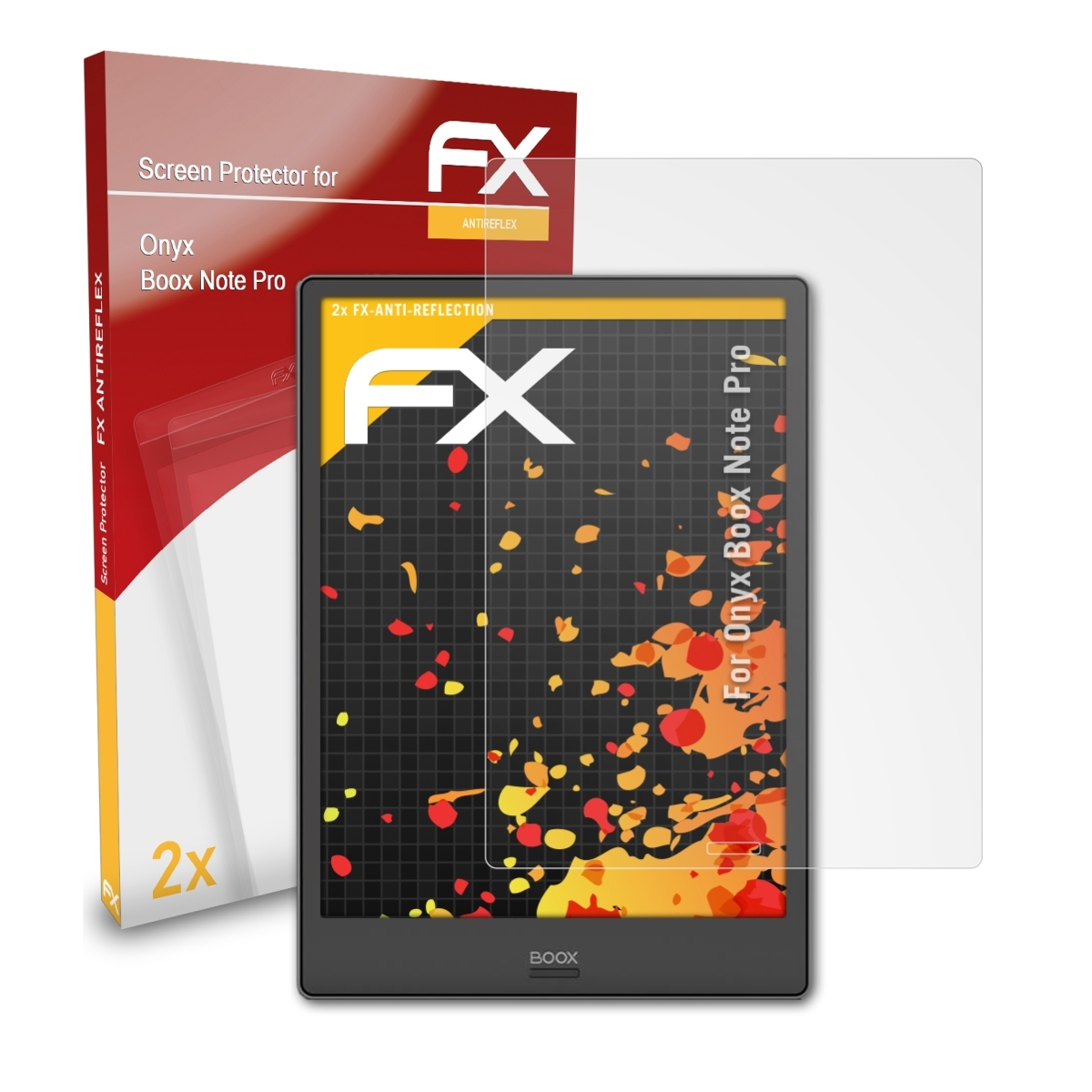 ATFOLIX 2x BOOX Note Displayschutz(für Pro) FX-Antireflex