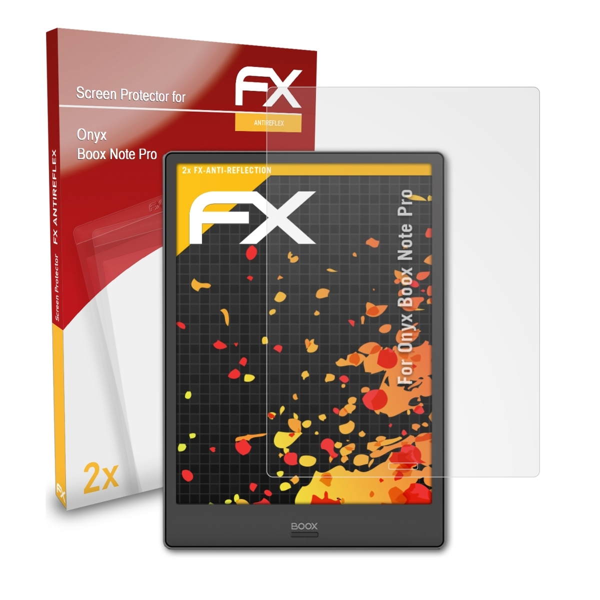 ATFOLIX 2x FX-Antireflex Displayschutz(für Note Pro) BOOX