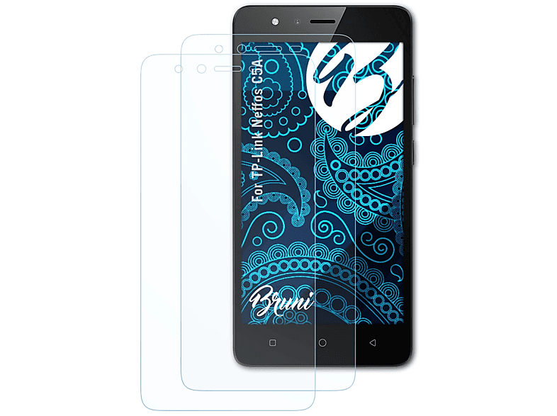 TP-Link Neffos 2x BRUNI Schutzfolie(für Basics-Clear C5A)
