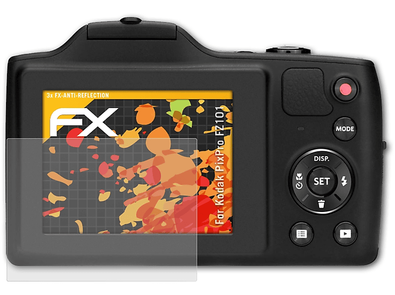 ATFOLIX 3x FX-Antireflex FZ101) Kodak Displayschutz(für PixPro