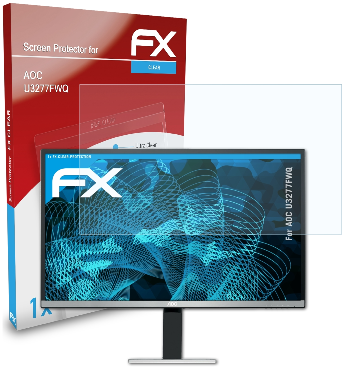 FX-Clear U3277FWQ) AOC Displayschutz(für ATFOLIX