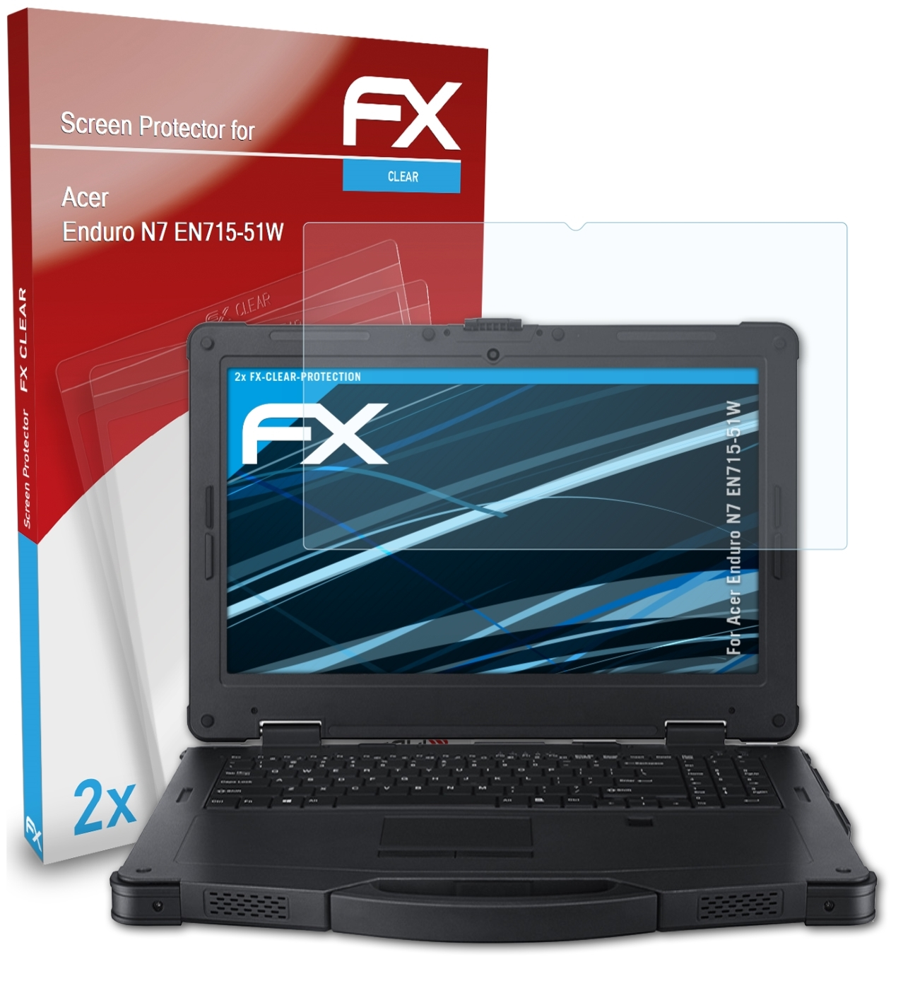 Displayschutz(für (EN715-51W)) Enduro 2x Acer N7 FX-Clear ATFOLIX