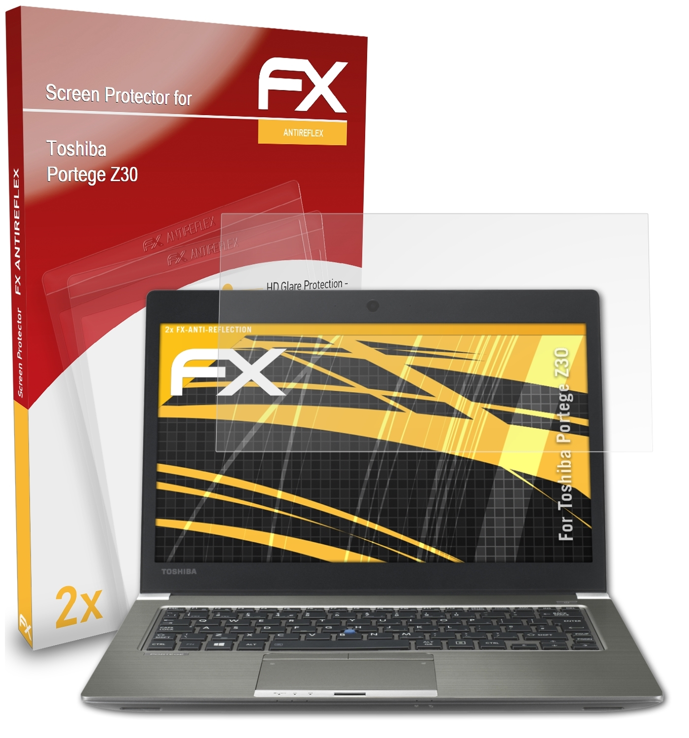 ATFOLIX 2x Z30) FX-Antireflex Toshiba Displayschutz(für Portege