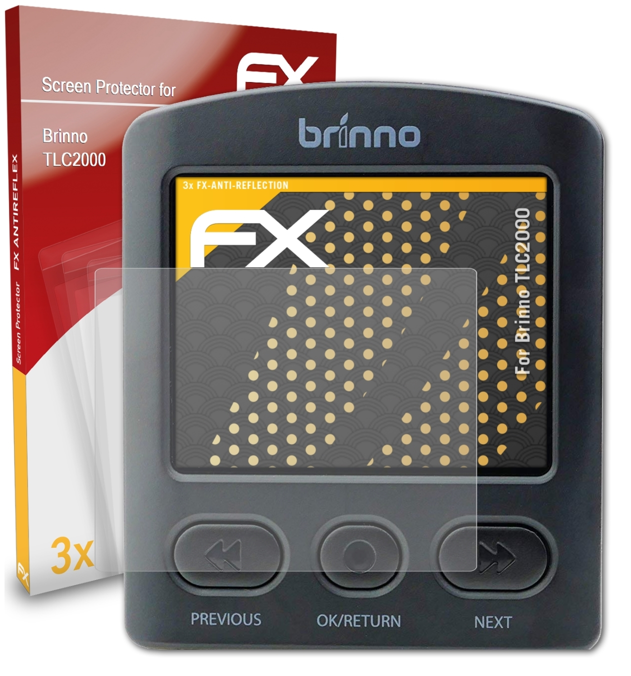 ATFOLIX 3x FX-Antireflex Displayschutz(für TLC2000) Brinno