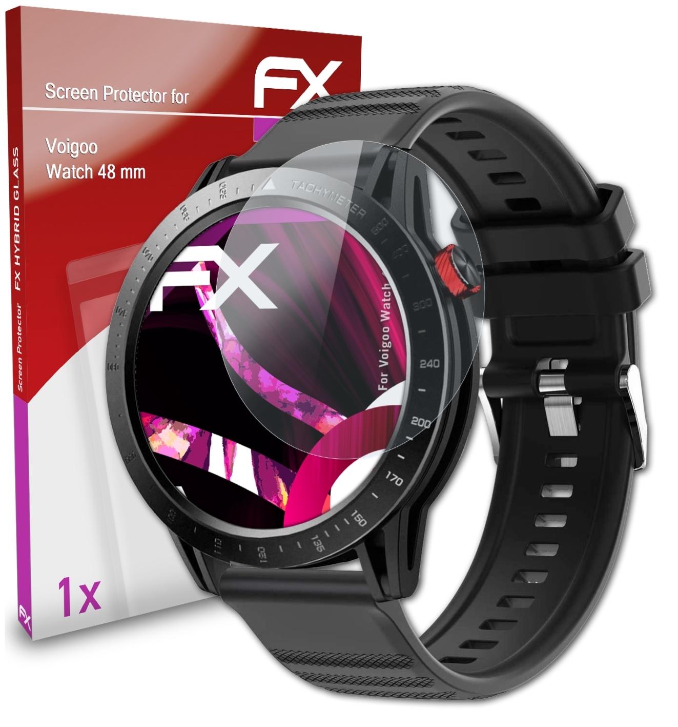 ATFOLIX 48 Voigoo Watch FX-Hybrid-Glass Schutzglas(für mm)