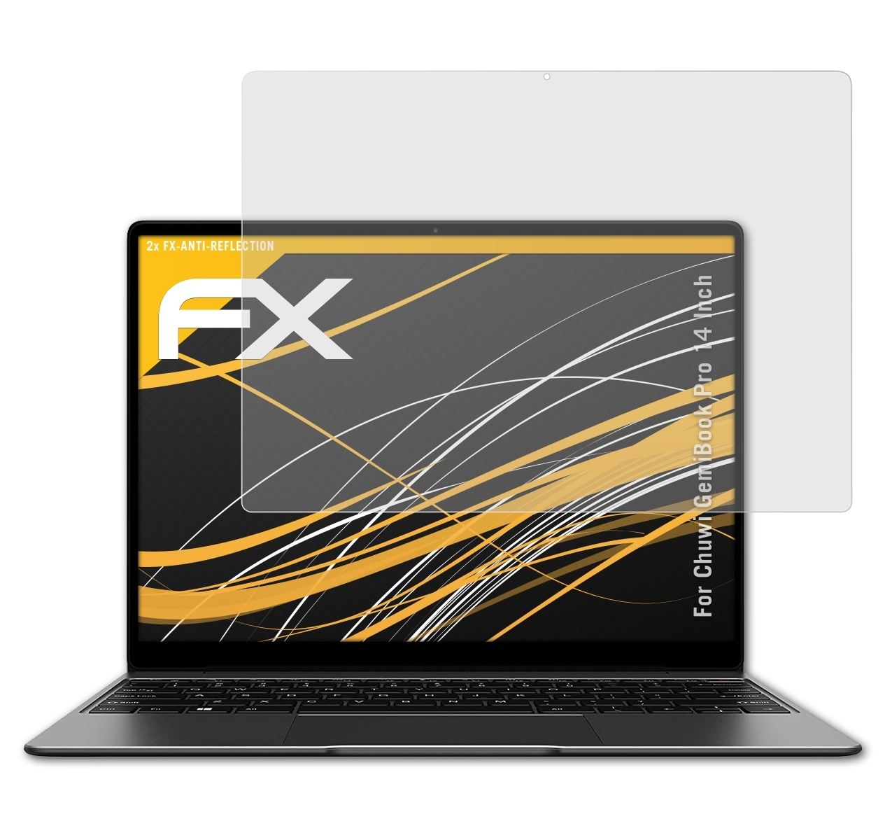 ATFOLIX 2x FX-Antireflex Chuwi Pro GemiBook (14 Displayschutz(für Inch))