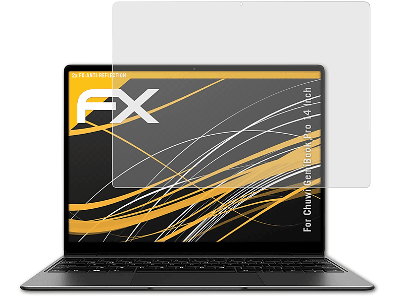 ATFOLIX 2x FX-Antireflex Displayschutz(für Chuwi GemiBook Pro (14 Inch))